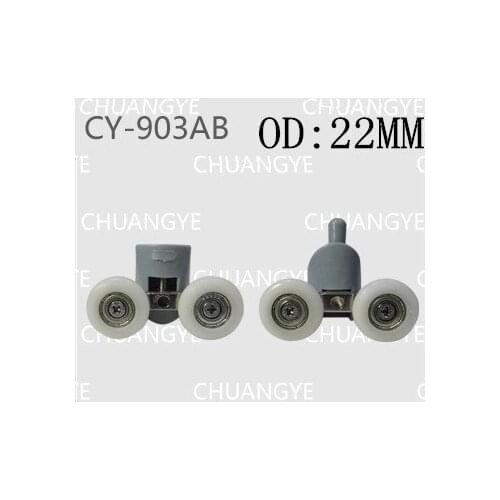 Nylon glass thickness 4-6mm glass hole 12mm pulley diameter 22mm shower door roller