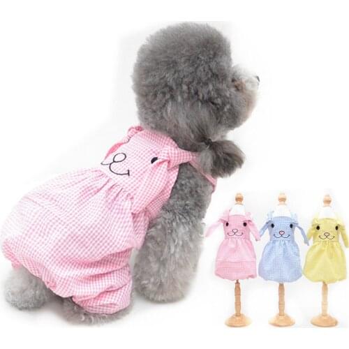 Animals Shaped Dog Clothes Girls Jumpsuit Multi Colors Spring and Summer Pet Clothes Bib Pants for Dogs S-xxl Sizes