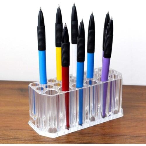 Eyeliner Organizer Box Desktop Pen Holder Makeup Storage Box Office School Storage Case Clear White Black Plastic Box Organizer