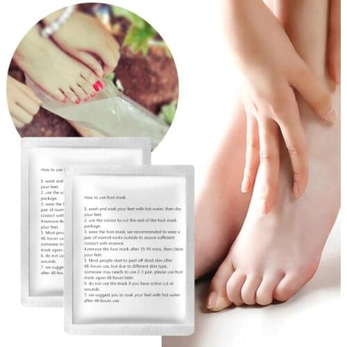 3pair=6 piece Exfoliating Foot Mask Foot Patch Magic Skin Peeling Dead Skin Feet Mask Socks Sosu Socks for Pedicure Socks Cream