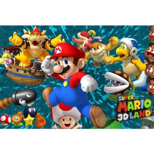 Super Mario Puzzles for Adults Mario Bros Dinosaur Game Anime Puzzles for Kids Wooden Souptoys Christmas Gift