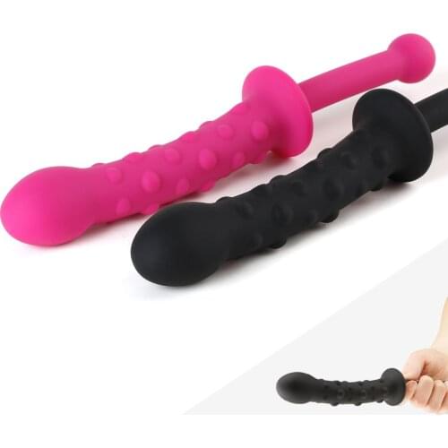 Handheld Anal Plug Safe Silicone Prostate Massage Multiple Stimulation Anus Beads G-spot Clitoral Stimulator Adult Sex Toys