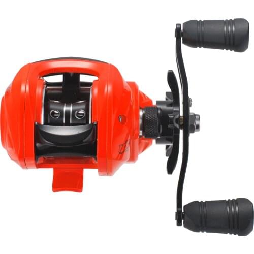 LIZARD Fishing baitcasting reel with Magnetic brake system 8KG drag resistance 17 + 1 BB 7.2:1 high speed orange fishing reel