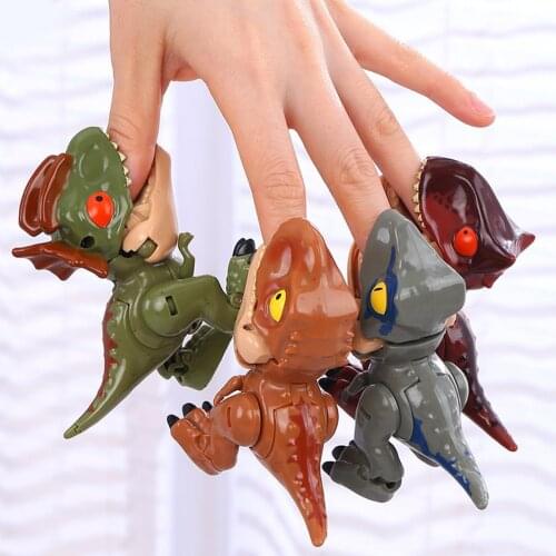 Q Version Funny Transforming Mech Dinosaur Toy Home Furnishings Shape Changing Toy QVersion Dinosaur Figure Christmas Kids Gift