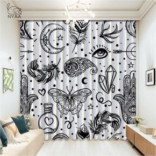 Tribal Mandala Curtains Living Room Luxury Store Window Curtains In Bedroom Home And Kitchen Products Curtain Micro Shading
