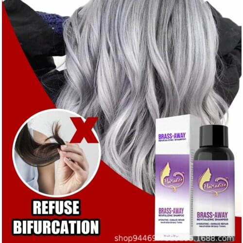 30ml Fading Shampoo Go Yellow Effective Natural Brighten Hair Color Hair Fading Agent Shiny Hair Scalp Repairment TSLM1