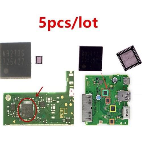 5pcs Power Battery Charging IC Chip M92T36 ,HDMI-compatible Motherboard M92T17 Audio Video Control IC Chip for Nintend Switch NS