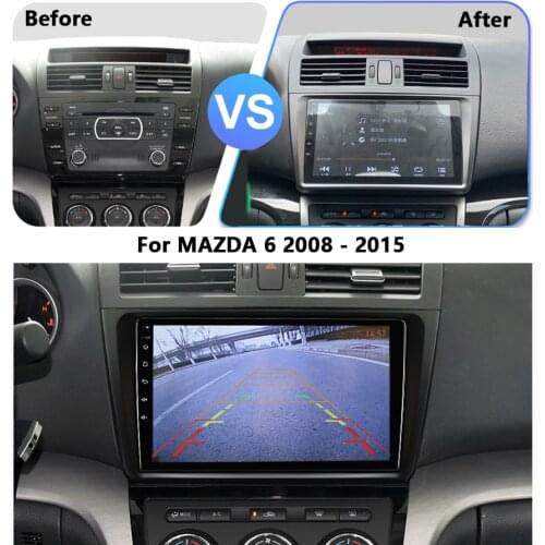 Navirider Android 10 CAR Radio player for MAZDA 6 2008 2009 2012 car gps Head unit Multimedia support aux camera and steering