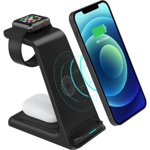 3-In-1 Wireless Charger 15W Fast Wireless Charger For IPhone 12/for 12 Pro/ For 12 Pro Max/ For IWatch 6