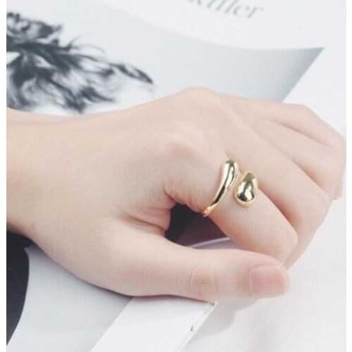Bohemian Fashion Geometric Cool Ring Woman Mens Ring Jewelry Accessories Round Head Golden Open Ring 9012 Wedding Ring кольцо
