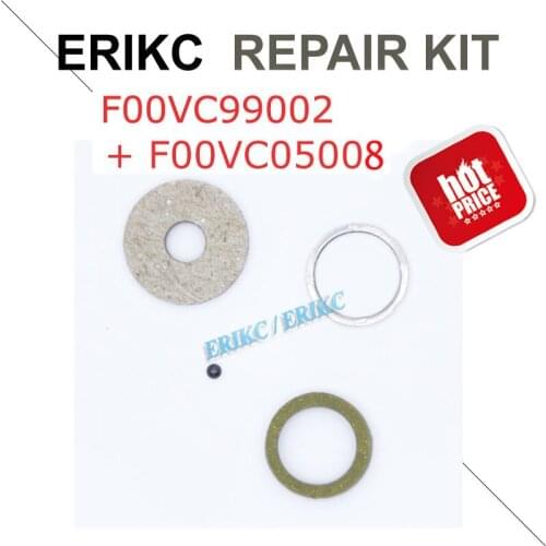 ERIKC Common Rail Diesel Valve Ceramic Ball Repair Kt F00VC99002 F00VC05008 Fuel Injector Rebuild Kits 1.34mm Ball Diameter