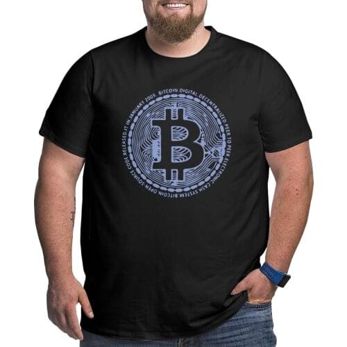 Bitcoin Billionaires Crypto Currency T Shirt Men Cotton T-Shirt Big Tall Tees Clothing Plus Size Big Size Large 4XL 5XL 6XL