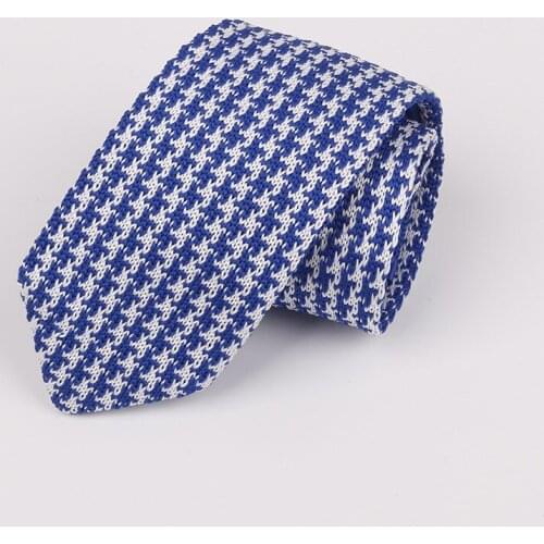 Linbaiway 6cm Korean Style Knitted Necktie Fashion Narrow Kniiting Necktie for Men Wedding Dress Yellow Neck Tie Custom Logo