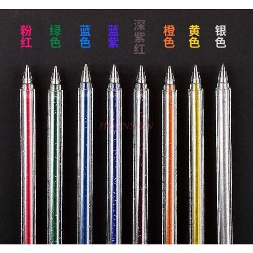 Flash Gel Pen Color Gel Pen Shiny Metal Symphony Multicolor Highlighter Pen Student Marker Dedicated