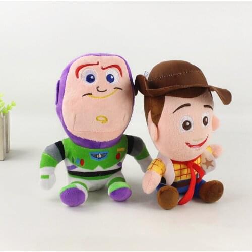 20cm Disney Toy Story 4 Woody Buzz Lightyear Cartoon Anime Soft Stuffed Plush Dolls Children Gifts