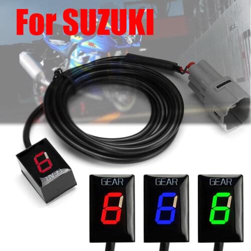 1-6 Gear Indicator For Suzuki RM-Z250 RM-Z450 RMX450Z vz1500 sv1000 vlr1800 Boulevard C50 Motorcycle Gear Display Indicator