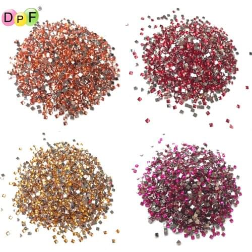 2021 New Sale Shiny Crystal Diamond Stones Colorful Square Crystal Drills Diamond Painting Embroidery Rhinestone Mosaic