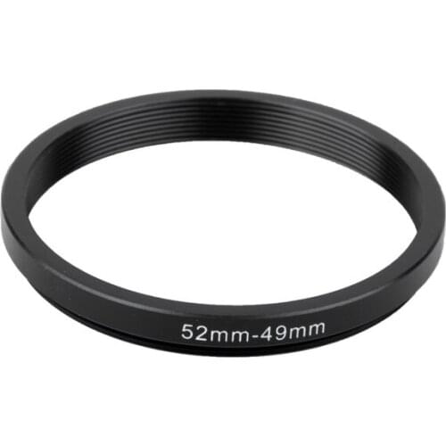 Lens Filter Adapter ring 52mm-49mm 52-49 mm 52 to 49 Step Up Filter Ring Stepping Adapter Adaptor Black