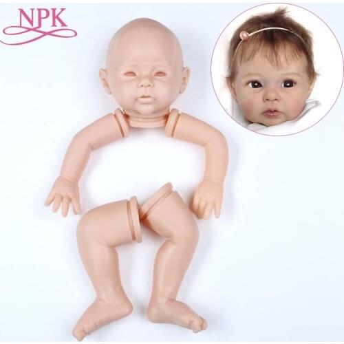 NPK 20inch reborn doll kit DIY unfinished doll parts fresh color