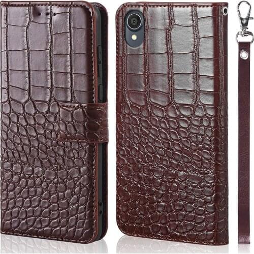 DOREXLON Leather Flip Phone Case for ASUS Zenfone Live L1 ZA550KL ZA551KL leather Magnetic Crocodile phone cover