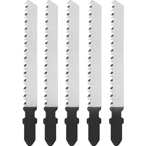 5Pcs High Carbon Steel T101B Jigsaw Blades for Metal Plastic Wood Cutting Softwood & Hardwood 10cm Cutter Hand Tools