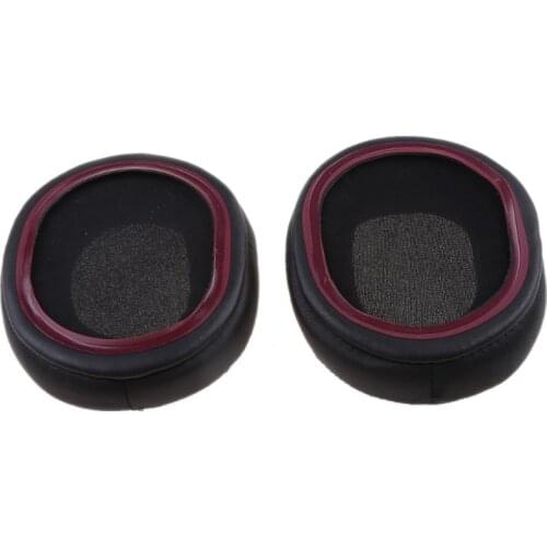 Hot Selling 1Pair Leather Earpads Ear Cushion Cover for steelseries Arctis 3 5 7 Pro Headset N7MC