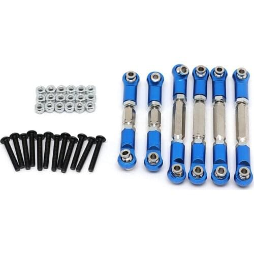 Metal Tie Rods Linkage Links Set for 1/10 Arrma Granite SENTON VORTEKS Typhon Big Rock RC Car Upgrade Parts