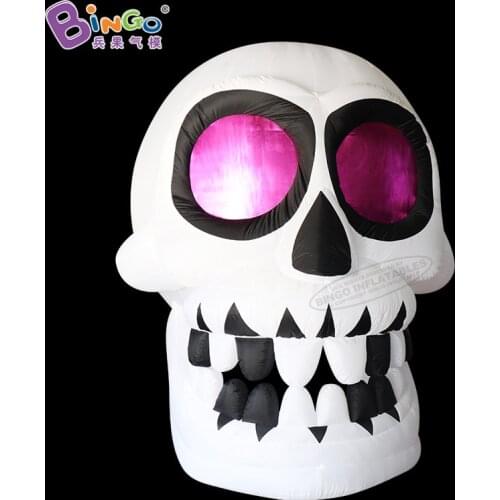 Personalized 3.9m big inflatable halloween skull / inflatable halloween hanging skull toys