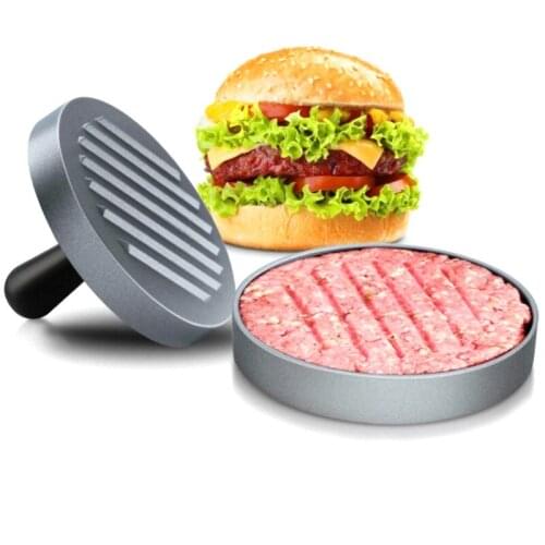 Hamburg Meat Press Aluminum Full Gold Meat Patties Pressing Mold Manual Non-Stick Coating Meat Patties Pressing Rice Ball Mold