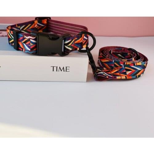 Iridescence Nylon Pet dog harness and leash set Supplies For Small Pet Accessories dog collar automatic retractable
