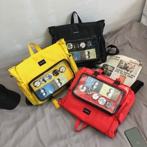 Cute Clear Transparent Women Backpacks PVC Jelly Color Itabag Schoolbags Fashion Ita Teenage Girls Bags for School Backpack New