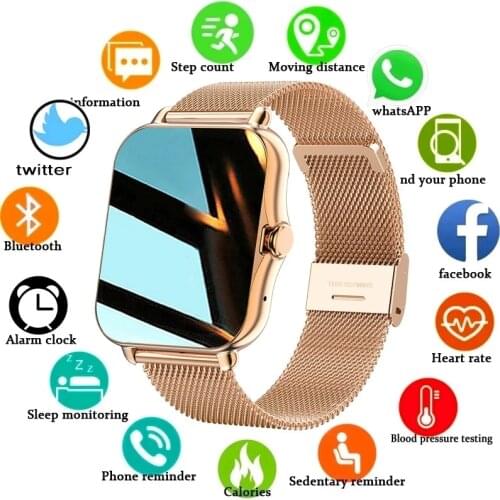LIGE Fashion Smart Watch Waterproof Watch Multi Watch Face Fitness Tracker Heart Rate Monitoring Sports Smartwatch for Men Women