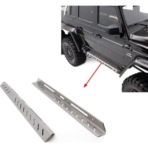 Rc Car Toys DIY Part Chassis Pedal Steel Protector Guard For 1:10 Model Cars TRAXXAS TRX6 6X6 Mercedes G63 Crawler Accessories