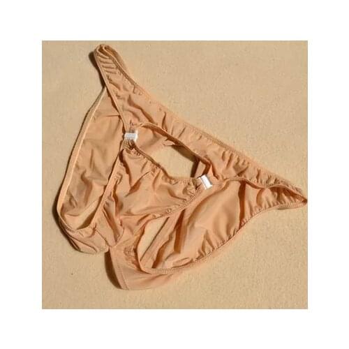 2016 new Male panties glass fibre smooth sexy panties briefs