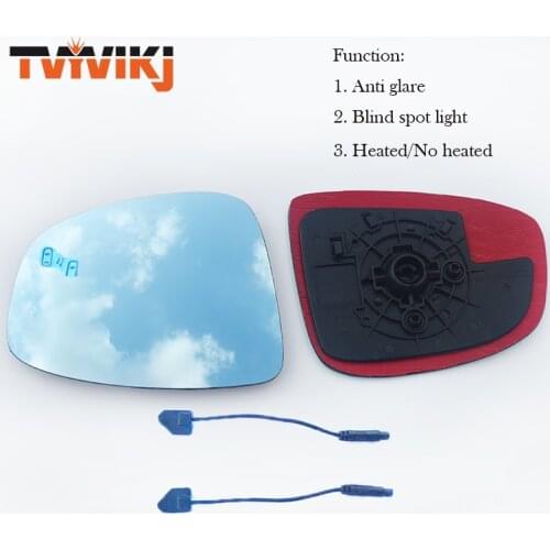 TVYVIKJ Side rearview mirror blue glass Lens with After market Blind spot light For Mazda CX5 CX-5 2013-2014 door mirror wing