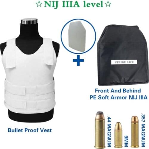 Level IIIA NIJ III+ IV Bullet Proof Vest AK47 PE Alumina Hard Armor Ballistic Bulletproof Plate For Army Military Combat Police