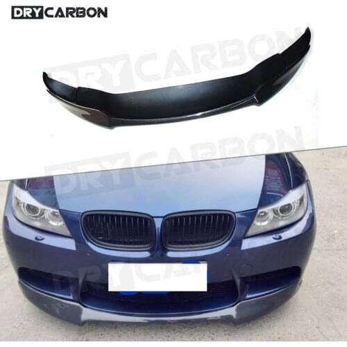 V Style Carbon Fiber / FRP Front Bumper Lip Chin Spoiler for BMW 3 Series E90 E92 E93 M3 2009 - 2012