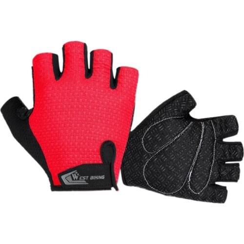 Cycling Gloves Half Finger Short Finger Gloves Mountain Bike Riding Equipment Breathable Bicycle Gloves Riding