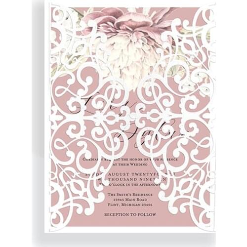 MISS VINTAGE Lace Wedding Invitation Border Metal Cutting Dies For DIY Scrapbook Cutting Die Paper Cards Embossed Craft Die Cut