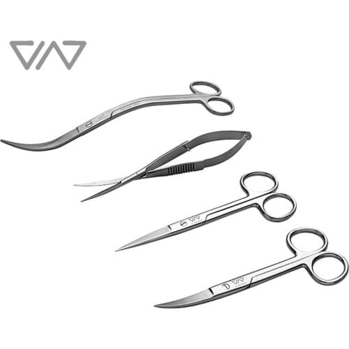 VIV Aquatic Stainless Spring Steel Plant Scissors Curved Scissors Wave Shape Scissors, ADA Quality For Aquarium