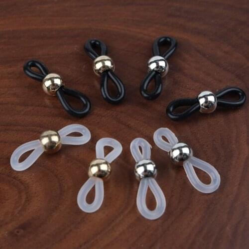 Xinyao 50pcs/lot Spectacle Chain Rope Holder Strap Rubber Loop End Eyeglasses Retainer End Loop Connector For Glasses Holder