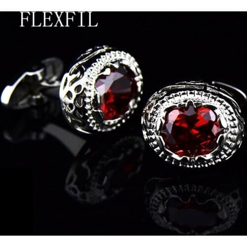Jewelry french shirt cufflink for mens Brand designer Cuffs link Button male High Quality crystal Luxury Wedding Free Shipping