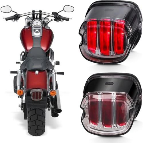 Tail Rear Light LED Lamp Taillight With DRL Brake Stop Light For Harley-Davidson Sportster Softail Dyna Lay Down Super Glide