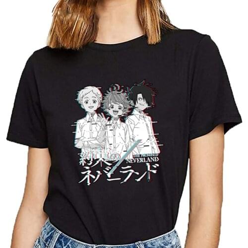 Anime The Promised Neverland Women T-shirt Casual Tee Shirt