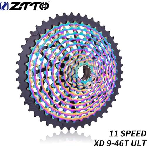 ZTTO ULT 11 Speed 9-46T Rainbow Cassette MTB XD Ultralight Steel Durable Ultimate 11s Sprocket 9-46 K7 For Mountain Bike