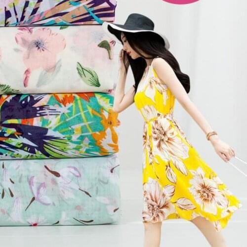 1 Meter Summer Chiffon Fabric For Dress Sewing Fabric Diy Crafts Chiffon Fabrics For Dolls Cloth Tissus Blusas