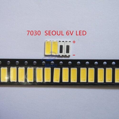 200PCS/LOT SEOUL LED Backlight 1W 7030 6V Cool white 90-100LM LCD Backlight for TV TV Application STWBX2S0E
