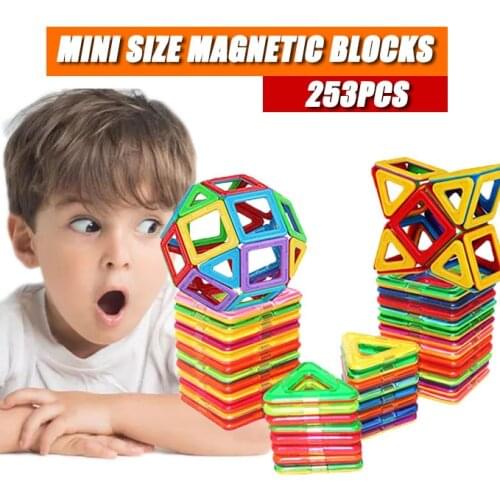 41pcs Mini Magnetic Designer Construction Set ABS Plastic Magnetic Building Blocks Educational Toys For Children Kids juguetes