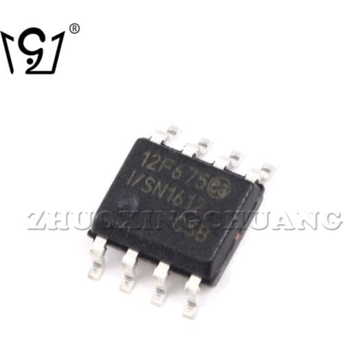 5PCS PIC12F675-I/SN SOP-8 8-bit flash microcontroller