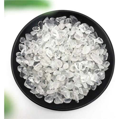 50g 4 Size Natural White Crystal Stone Quartz Points Gravel Chakra Healing Reiki Natural Stones and Minerals
